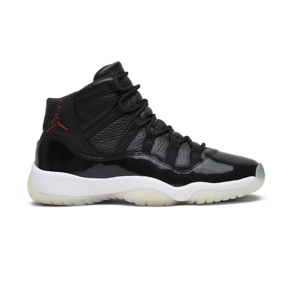 Jordan Men's Black and White High-Top Sneakers